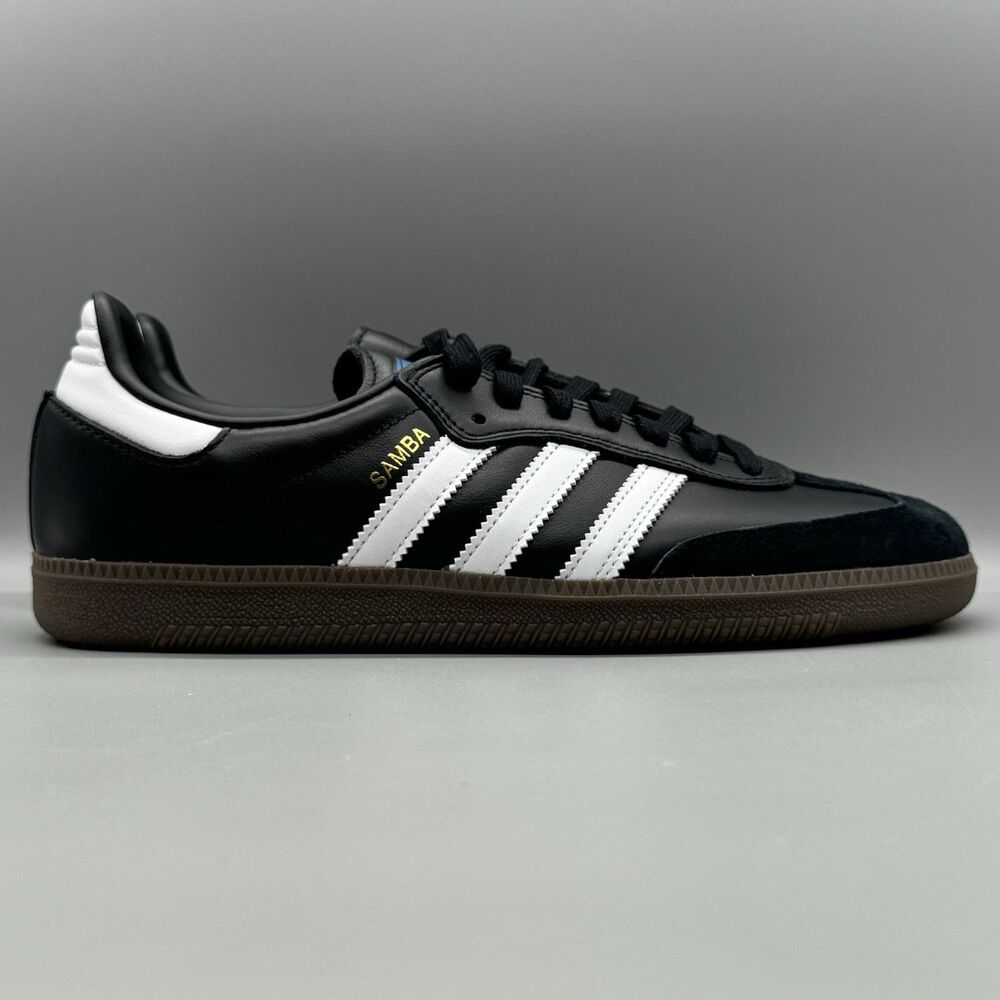 Adidas Men's Samba ADV Originals Size 8.5 Black White Gum IE3100 Sneakers Shoes